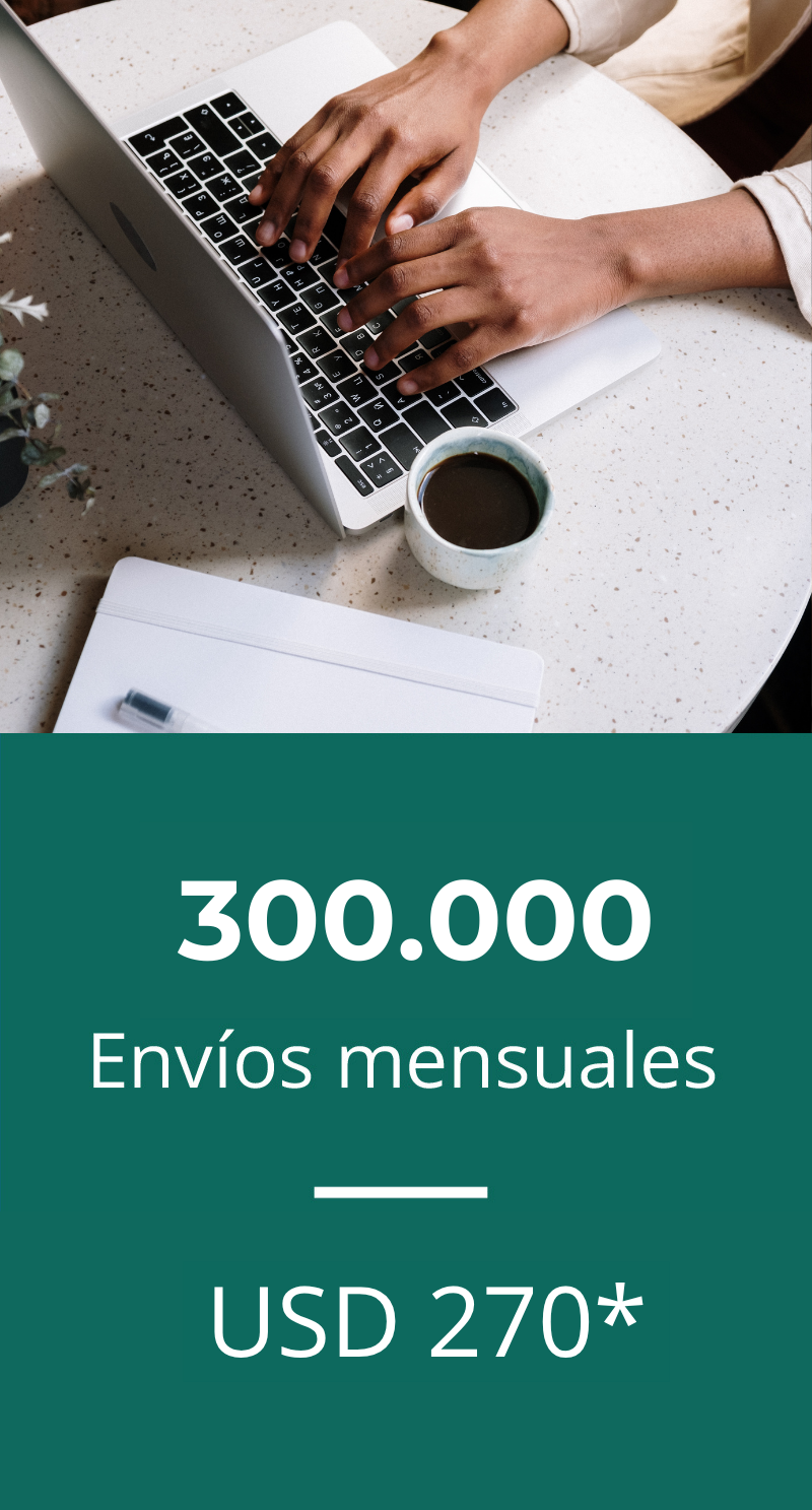 Plan mensual 300.000 envíos