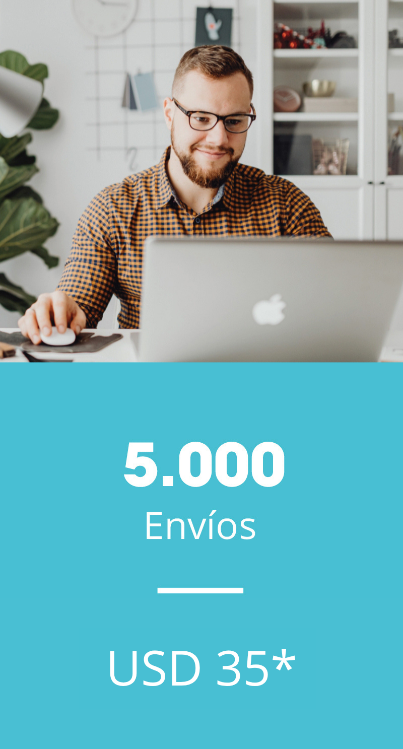 Plan prepago 5.000 envíos